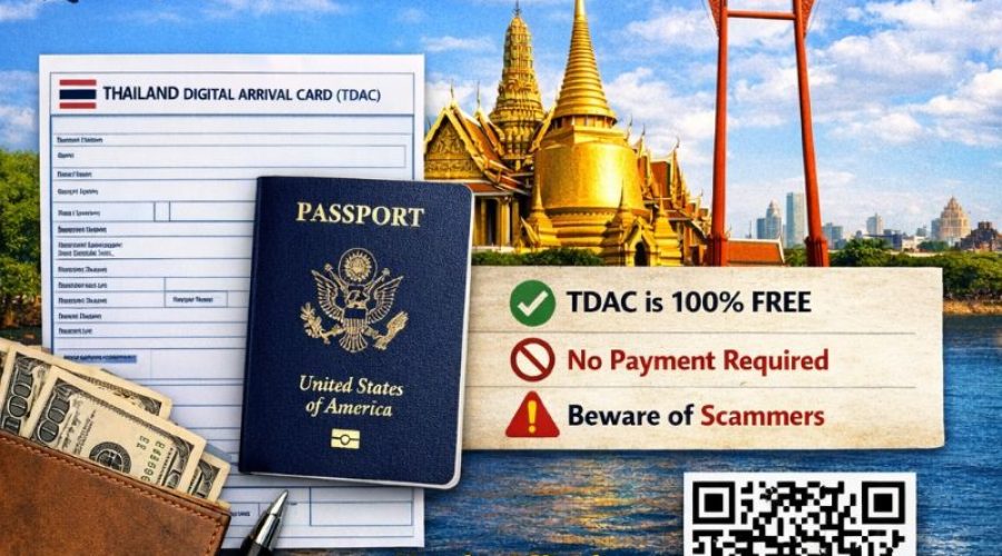 Thailand Arrival Card (TDAC) Required for Entry